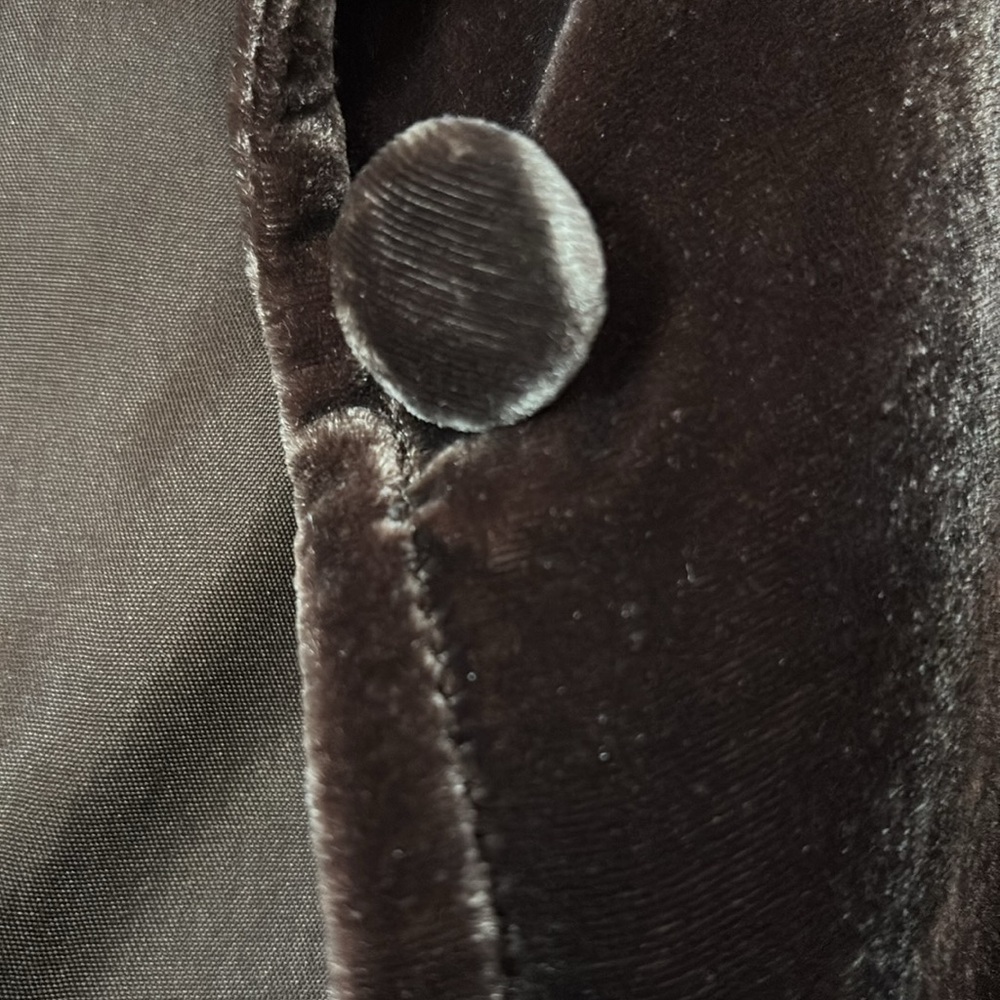 Ideology Velvet cropped opera type chestnut Blazer - Picture 6 of 8